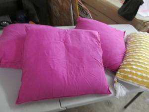 lot 4 image: 3 Graciella 20x20 inch Pillows, Tas...