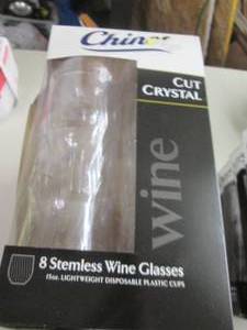lot 8 image: 4- 8 ct Boxes of Chinet Cut Crystal...