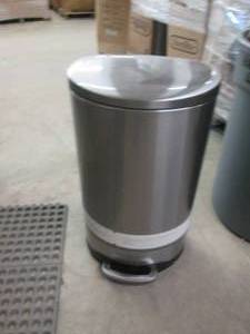 lot 21 image: Threshold Stainless Step Trash Can...