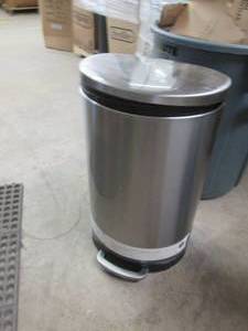 lot 22 image: Threshold Stainless Step Trash Can-...