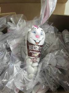 lot 63 image: Case of 24- 2.7 oz bags Hershey-ets...