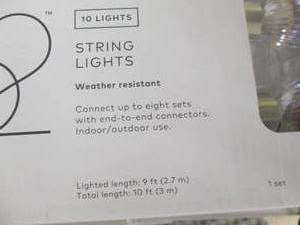 lot 71 image: 2 Pks String Lights...