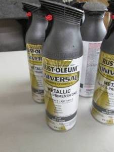 lot 107 image: 6 - 11 oz Cans Rust-oleum Metallic ...