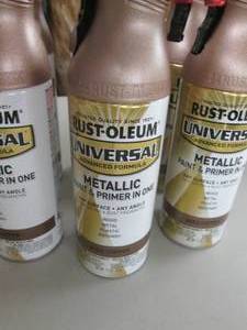 lot 151 image: 6 - 11 oz Cans Rust-oleum Metallic ...