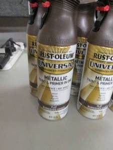 lot 153 image: 6 - 11 oz Cans Rust-oleum Metallic ...