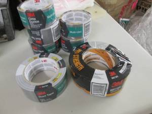 lot 163 image: Assorted 3M Duct Tape...