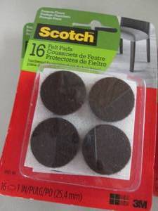 lot 178 image: 8-16 pk Scotch Felt Pads...