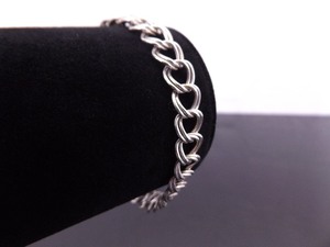 .925 Sterling Silver Empty Charm Bracelet