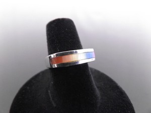 .925 Sterling Silver LGBTQ Rainbow Ring&nbspSize&nbsp6.125