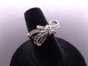 .925 Sterling Silver Crystal Bow Ring&nbspSize&nbsp6
