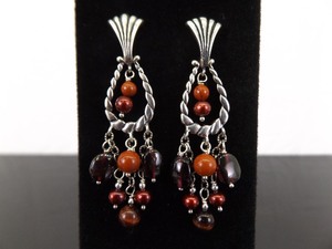 .925 Sterling Silver Carolyn Pollack Dangle Post Earrings