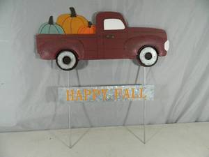 lot 12 image: New Happy Fall Yard Sign