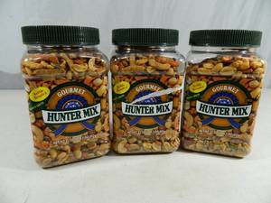 lot 38 image: 3 New Canisters of Gourmet Hunters Mix