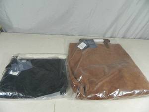 lot 63 image: 2 New Genuine Suede Purses