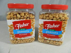 lot 67 image: 4 lbs 8 oz of Fisher Peanuts
