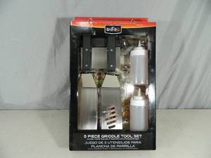 lot 68 image: New 5 Piece Griddle Tool Set