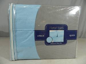 lot 76 image: New 4 Piece Hotel Signature Collection Sheet Set
