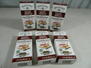 lot 117 image: 6 New Bottles of Watkins Vanilla