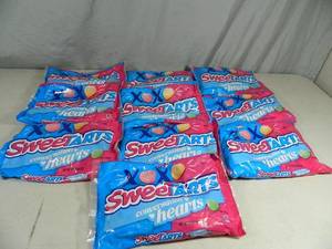 lot 142 image: 10 New Bags of Sweetart Conversation Hearts