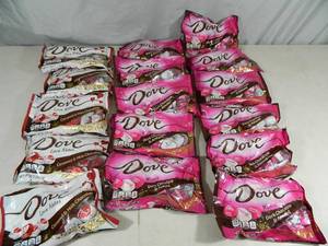 lot 158 image: 16 Bags of Dove Chocolates