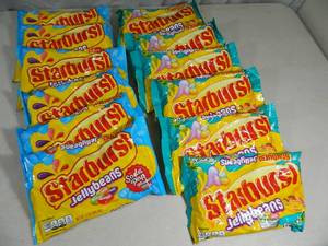 lot 161 image: 12 New Bags of Assorted Starburst Jellybeans