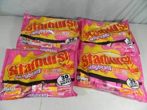 lot 163 image: 4 New Large Bags of Mini Boxes of Starburst Jellybeans