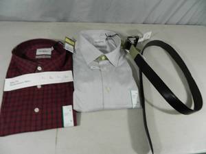lot 179 image: Mens New XL Clothing and Belt