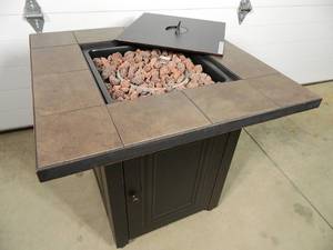 lot 1 image: Brand New Outdoor Gas Firepit