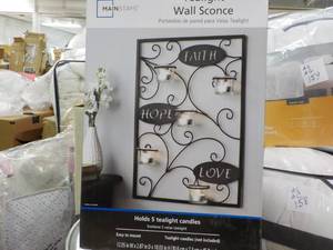 lot 29 image: Main Stays Tealight Wall Sconce...