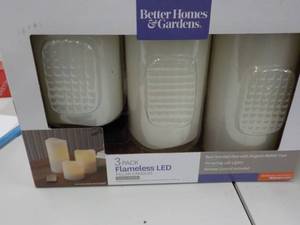 lot 31 image: Better Homes and Garden 3 pack Flam...