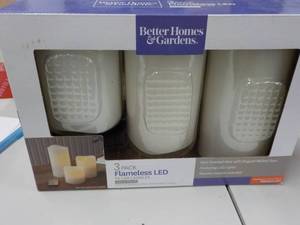 lot 32 image: Better Homes and Garden 3 pack Flam...
