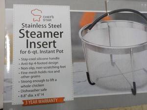lot 35 image: Stainless Steamer Insert...
