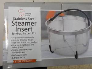 lot 36 image: Stainless Steamer Insert...