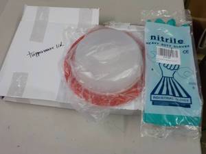lot 101 image: Set of 2 Tupperware Lids and 1 pair...