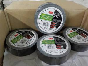 lot 122 image: Lot of 4 Rolls 3M Dt11 Black Heavy ...