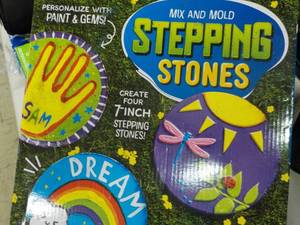 lot 128 image: Mix and Mold Stepping Stones...