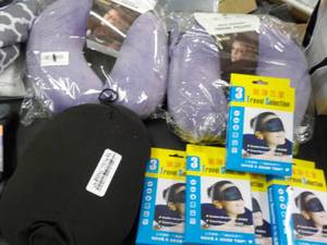 lot 136 image: 2 Neck Support Travel Pillows, and ...