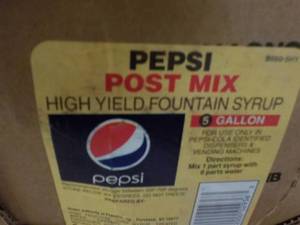 lot 166 image: 5 Gallon Pepsi Post Mix Fountain Sy...