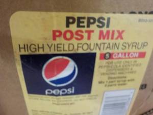 lot 167 image: 5 Gallon Pepsi Post Mix Fountain Sy...