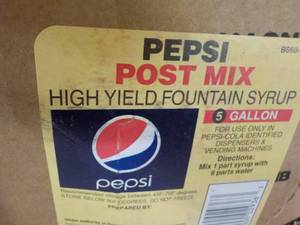 lot 168 image: 5 Gallon Pepsi Post Mix Fountain Sy...