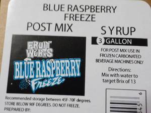 lot 194 image: 3 Gallon Blue Raspberry Freeze Post...