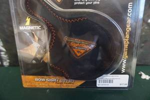 lot 79 image: Game Plan Gear Sight Skin 2 Magnetic Neoprene Archery Bow Sight Cover