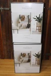lot 15 image: Two Threshold Wall Mount Shoe Racks