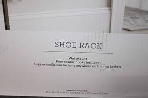 lot 126 image: Two Threshold Wall Mount Shoe Racks