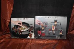 lot 124 image: Elements Shots & Ladders Game, Roulette Shot Game Sets