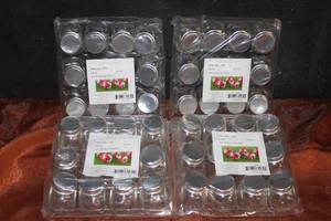 lot 121 image: 48 Glass Favor Jars 2 x 2