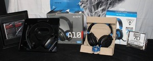 lot 138 image: Gaming Headsets - Astro A10 & Turtle Beach Recon 70