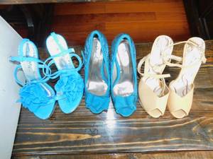 lot 27 image: 3 Pairs of High Heel Shoes