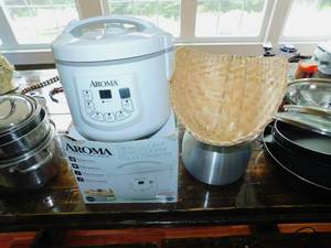 lot 42 image: Aroma Digital Cool-Touch Rice Cooker, Slow Cooker, Food Steamer
