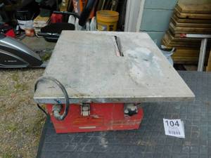 lot 109 image: Table Saw